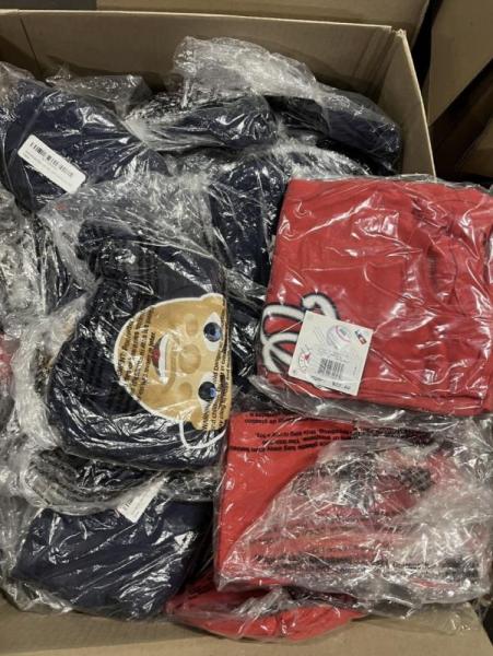 Bulk Lot of 500 MLB Assorted Licensed Youth And Adult