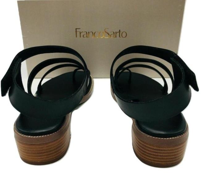 24 Pair Franco Sarto Women's Laritza Black Leather Sandal