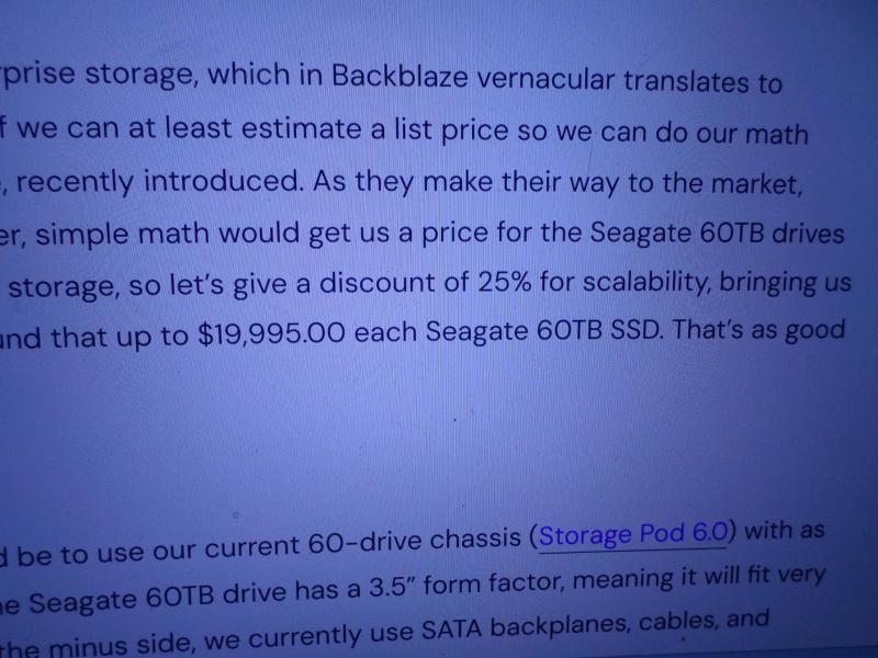 Artificial Intelligence 60TB Hard Drive Seagate Exos 4X60 RARE