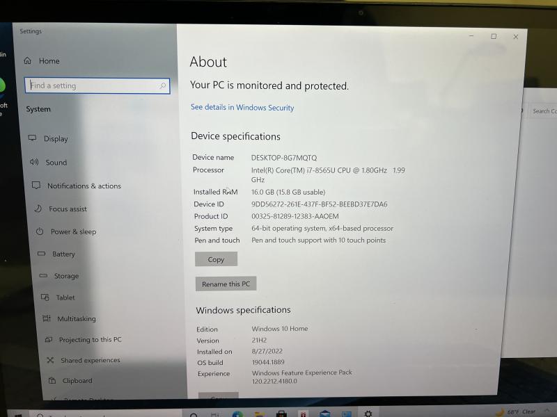 Asus ZenBook Q536F 2x1 Convertible Touch Gaming Laptop - Windows 10