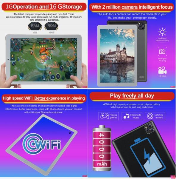 New 301pc -Unlocked 10 inch Phone Call 3G Tablet & More