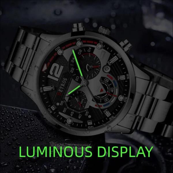 60X New Mens Quartz Watches Luxury Style Stainless Steel Racing Watch