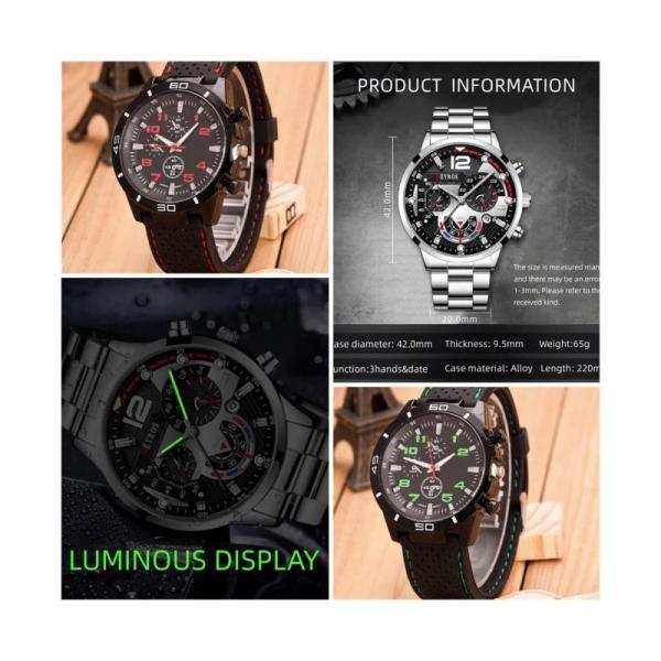60X New Mens Quartz Watches Luxury Style Stainless Steel Racing Watch