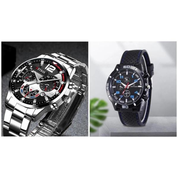 60X New Mens Quartz Watches Luxury Style Stainless Steel Racing Watch