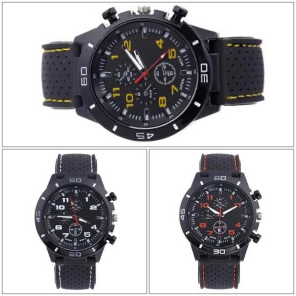 60X New Mens Quartz Watches Luxury Style Stainless Steel Racing Watch
