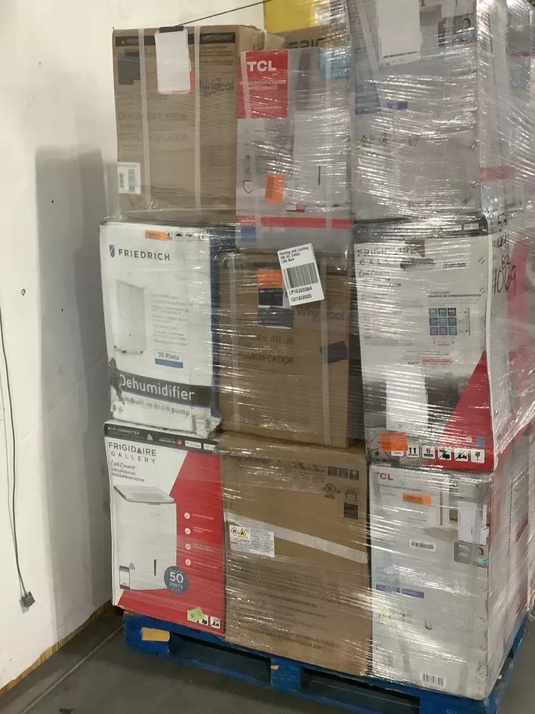Truckload - 24 Pallets - 682 Pcs - Humidifiers / De-Humidifiers, Accessories, Fans - Mixed Conditions - Major Retailer - WH1T17